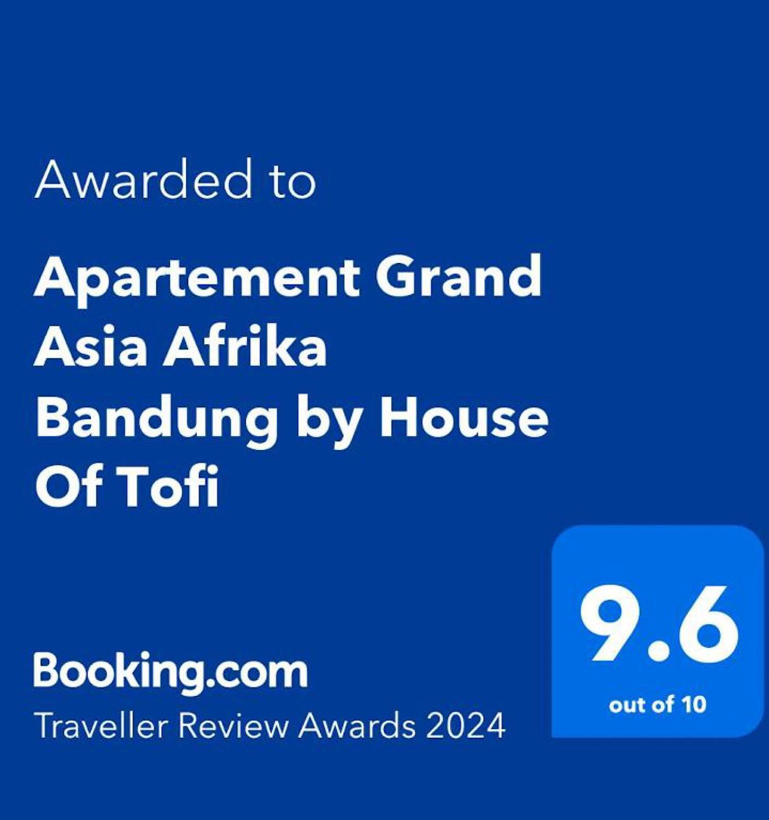 Apartement Grand Asia Afrika Bandung House Of Tofi Exteriör bild